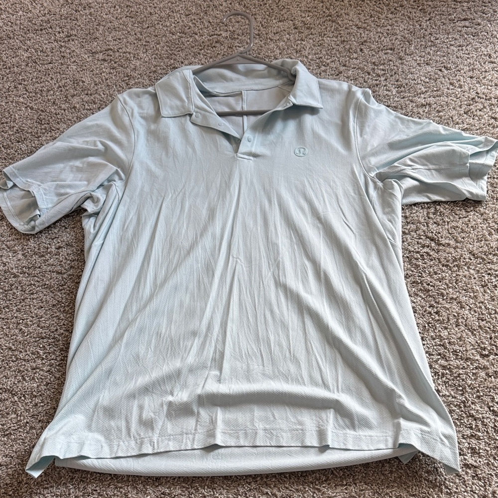 Men's lululemon Light Blue Polo Shirt